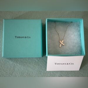 Authentic Tiffany & Co. Silver “X”Necklace